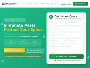 Free ST Pest Control Services WordPress Theme