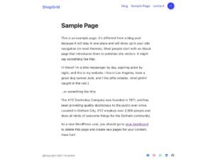 Free ShopGrid WordPress Theme