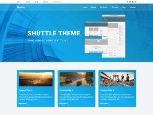 Free Shuttle Blogeo WordPress Theme