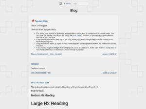 Free SimpleHomePage WordPress Theme