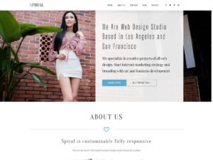 Free Spiral Creative Agency WordPress Theme