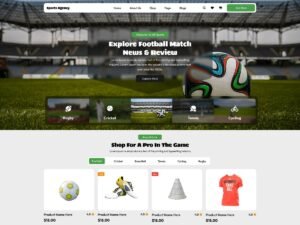 Free Sports Agency WordPress Theme