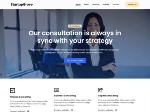 Free StartupGrove WordPress Theme
