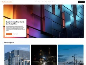 Free The Construction WordPress Theme