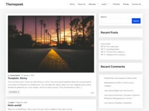 Free Themepeek WordPress Theme