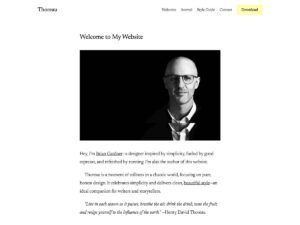 Free Thoreau WordPress Theme