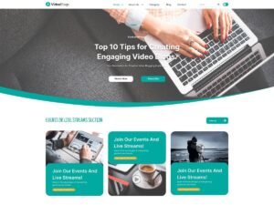 Free Vlog Channel WordPress Theme