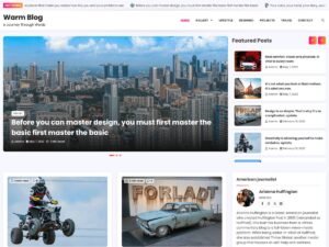 Free Warm Blog WordPress Theme