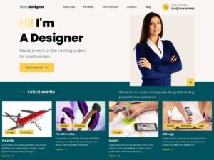 Free Web Designer Portfolio WordPress Theme