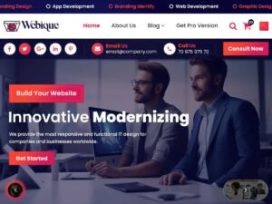 Free Webique WordPress Theme