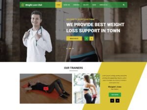 Free Weight Loss Club WordPress Theme