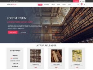 Free Author Book Publisher WordPress Theme