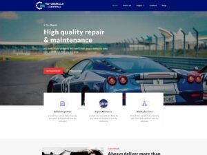 Free Automobile Company WordPress Theme