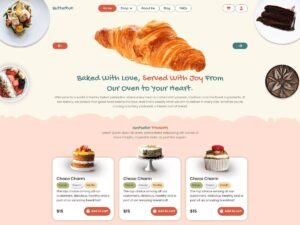 Free Bakery Patisserie Shop WordPress Theme