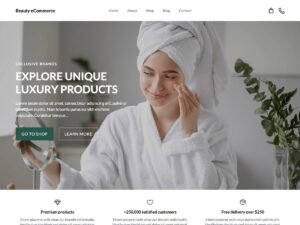 Free Beauty Ecommerce X WordPress Theme