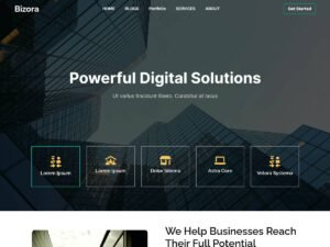 Free Bizora WordPress Theme
