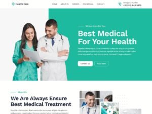 Free Blockskit Health Care WordPress Theme