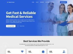 Free Blockskit Medical Center WordPress Theme
