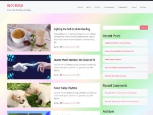 Free Blog Build Lite WordPress Theme