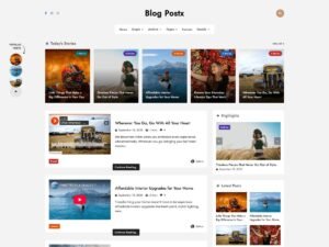 Free Blog Postx WordPress Theme