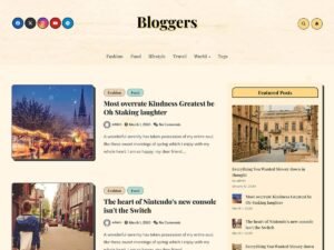 Free Bloggers WordPress Theme