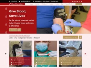 Free Blood Donation Campaign WordPress Theme