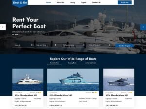 Free Boat Rental WordPress Theme
