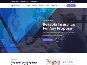 Free Bosa Insurance Agency WordPress Theme