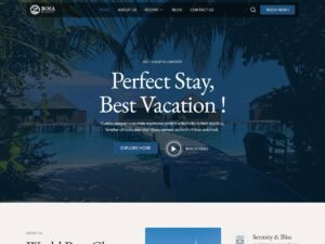 Free Bosa Resort WordPress Theme