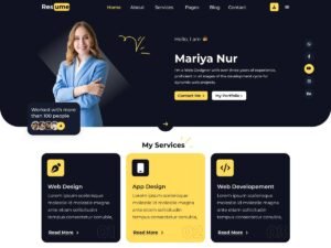 Free CV Resume Portfolio WordPress Theme