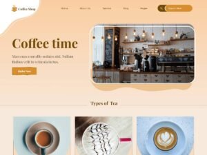 Free Cafe Alley WordPress Theme