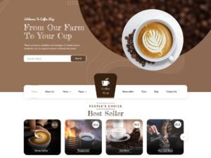 Free Cafe Coffee Charm WordPress Theme