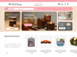 Free Candles Shop WordPress Theme