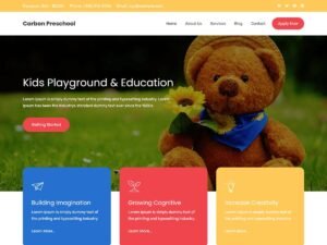 Free Carbon Preschool WordPress Theme