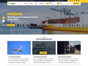 Free Cargo And Shipping Company WordPress Theme