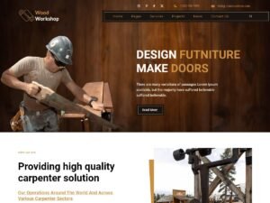 Free Carpenter Wood Works WordPress Theme