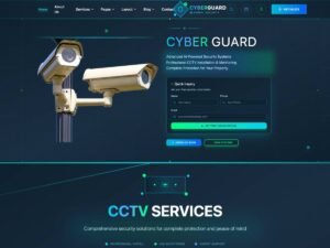 Free Cctv Security Camera WordPress Theme