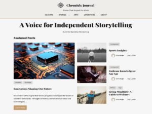 Free Chronicle Journal WordPress Theme