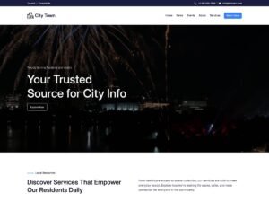 Free City Town WordPress Theme