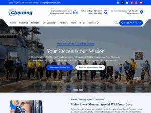 Free Cleaning Light WordPress Theme