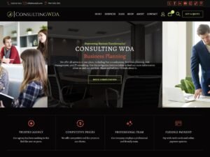 Free Consulting Services WDA WordPress Theme