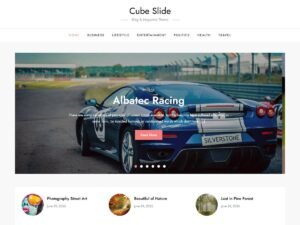 Free Cube Slide WordPress Theme