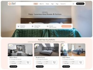 Free Destination Hotel Booking WordPress Theme