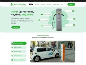 Free EV Charging Station WordPress Theme