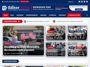 Free Editor News WordPress Theme
