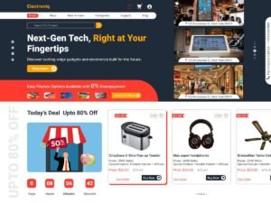Free Electronics Retail Shop WordPress Theme