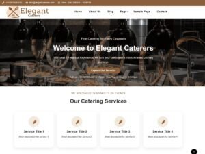 Free Elegant Caterers WordPress Theme
