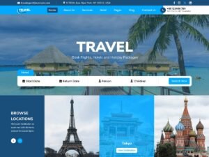 Free Expert Travel Agent WordPress Theme