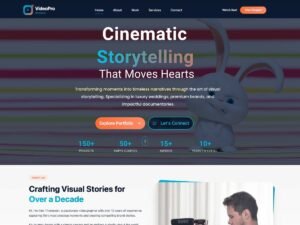 Free Expert Videographer Studio WordPress Theme
