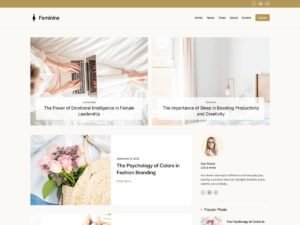 Free Feminine Blog FSE WordPress Theme